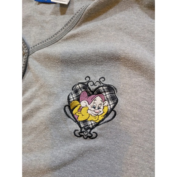 Disney Classics Dopey One Piece Pajama Jumpsuit Sleepwear Women's Medium Gray - Picture 4 of 6